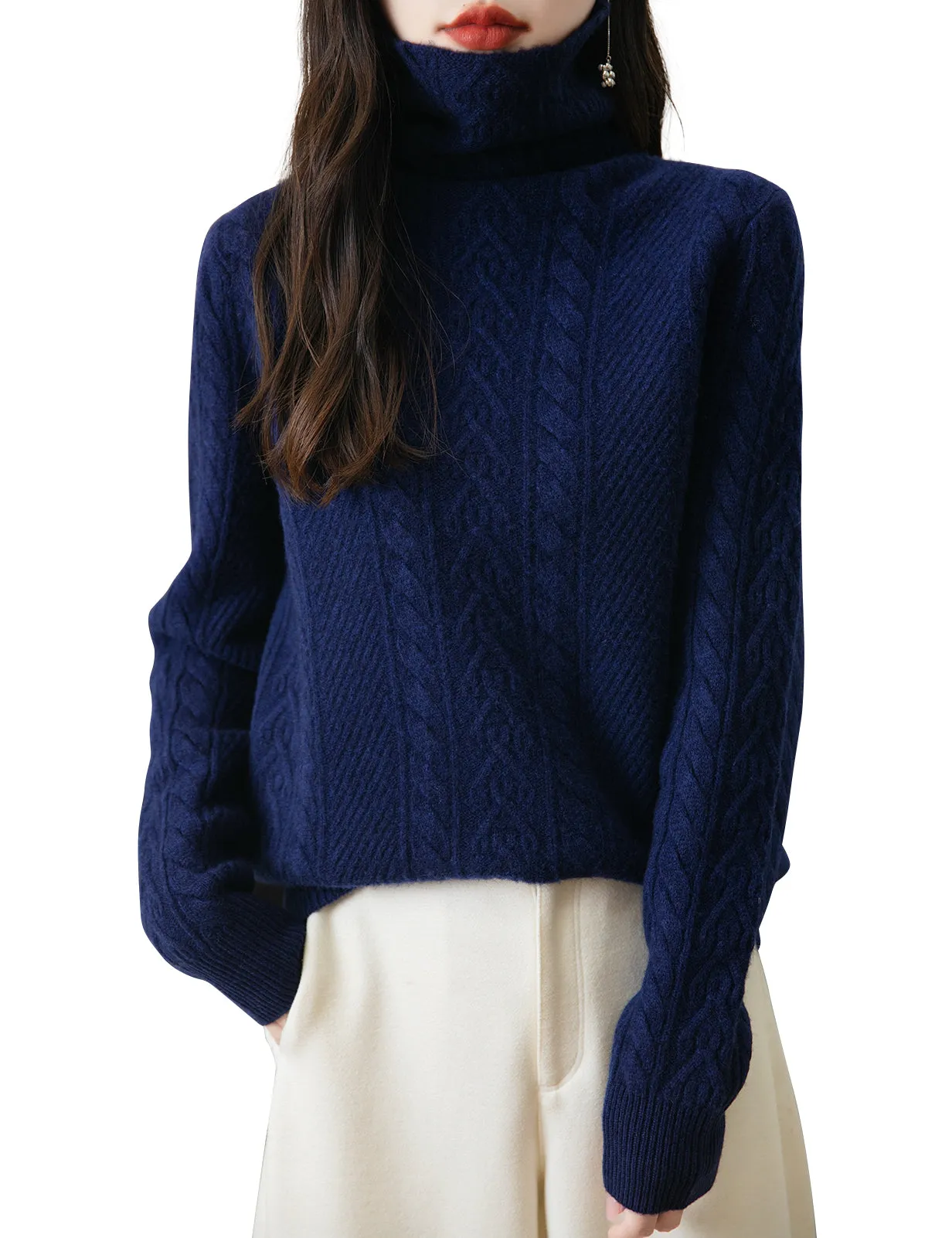 Rachel Woman Turtleneck Sweater