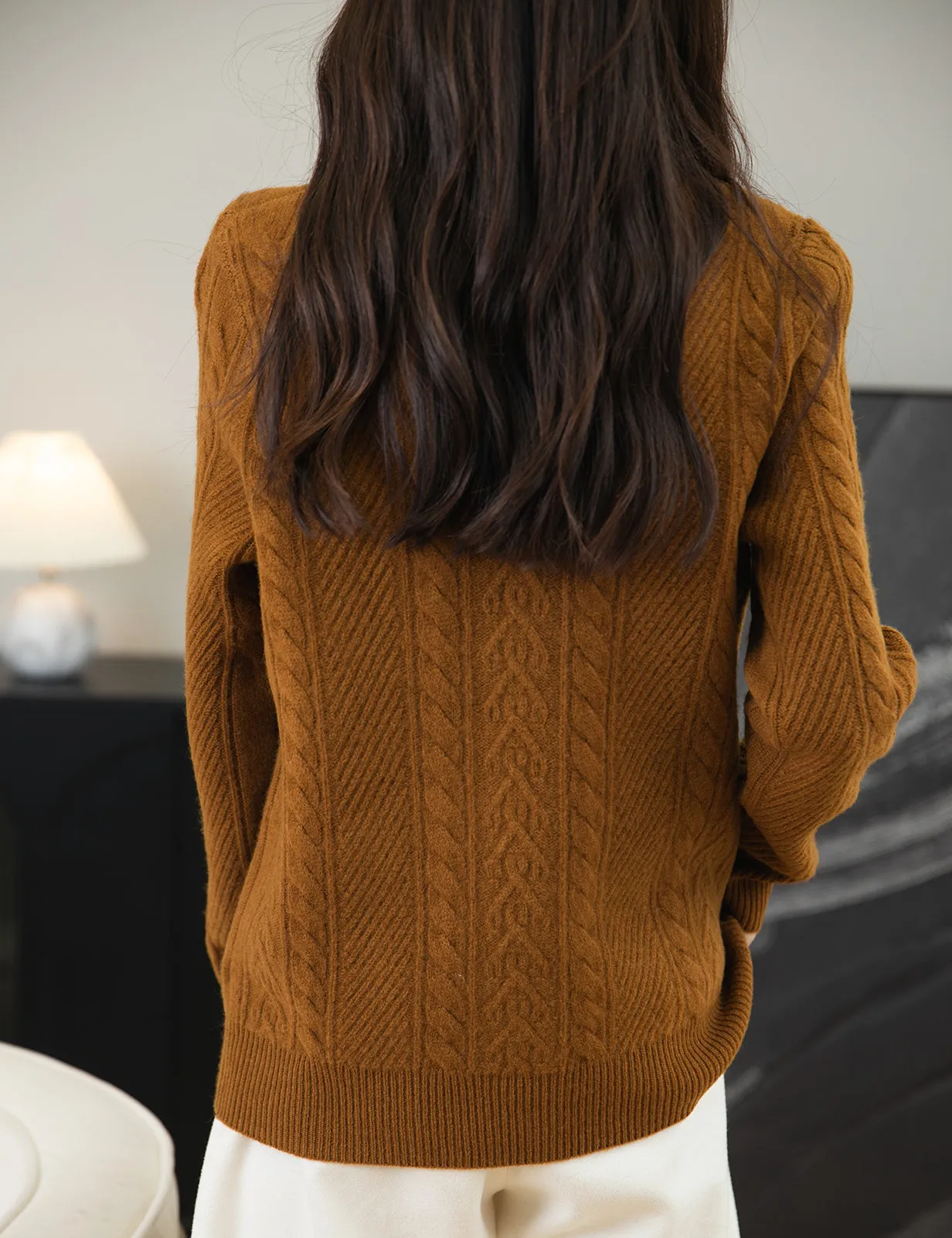 Rachel Woman Turtleneck Sweater