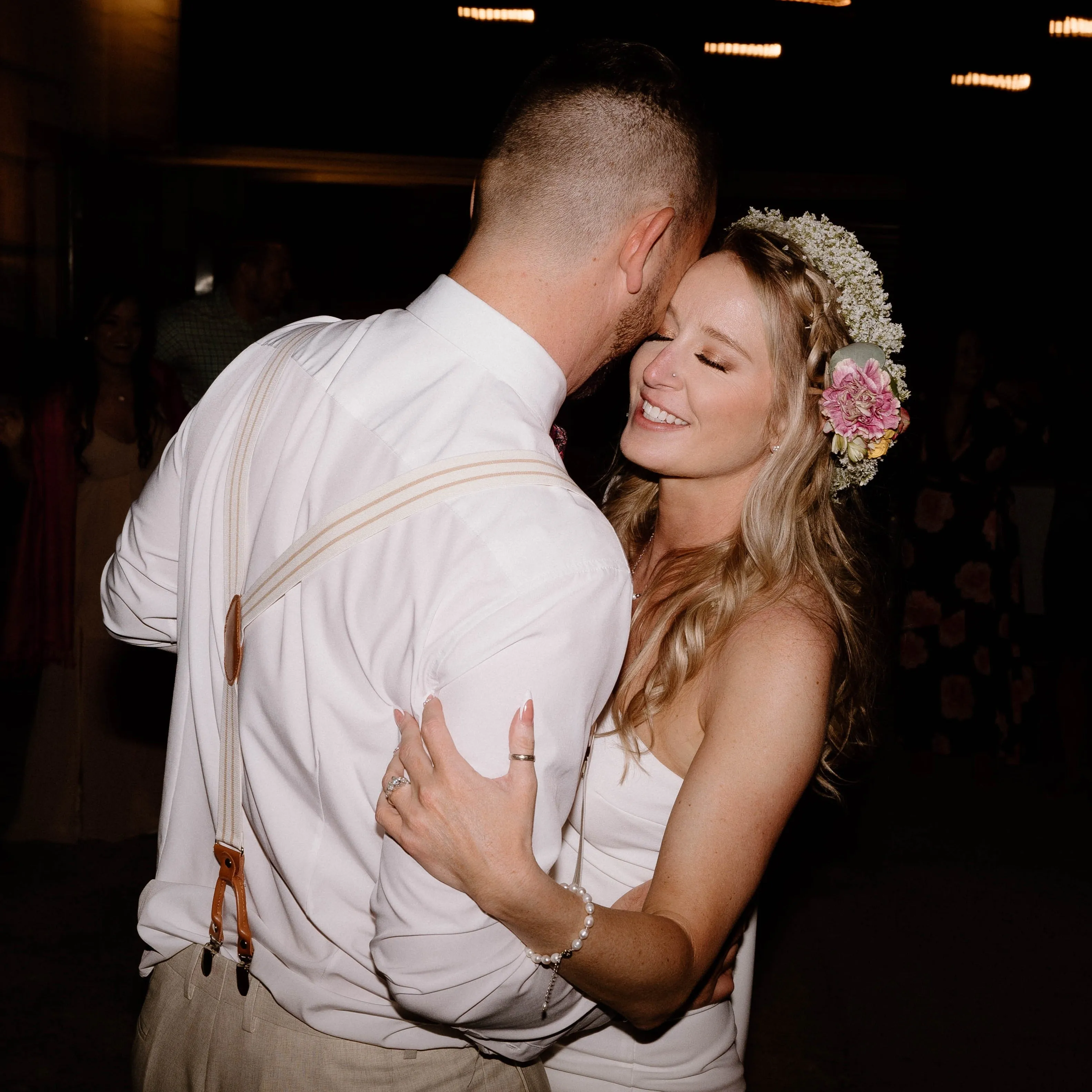 Romantic Burgundy and Pink Forest Wedding