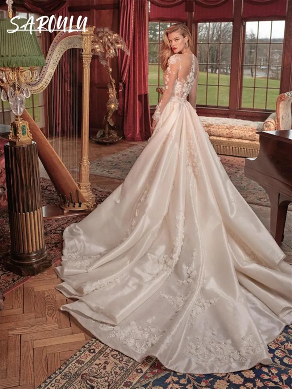 Romantic Lace Wedding Gown