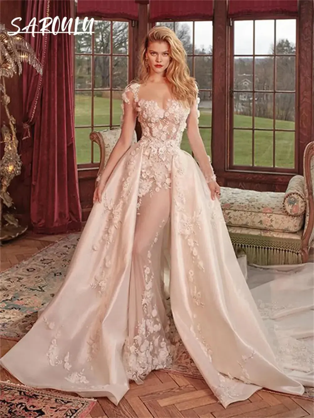 Romantic Lace Wedding Gown