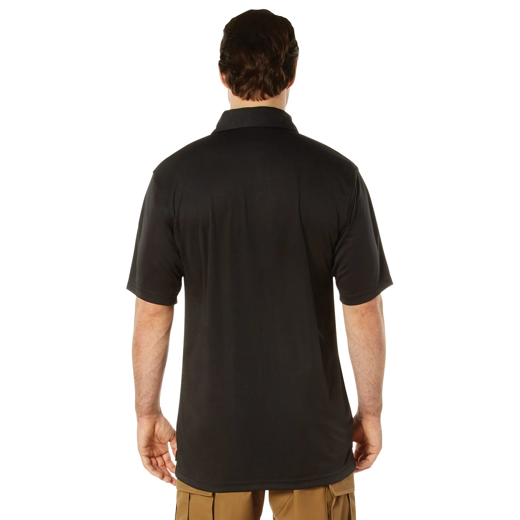 Rothco Tactical Performance Polo Shirt / Black