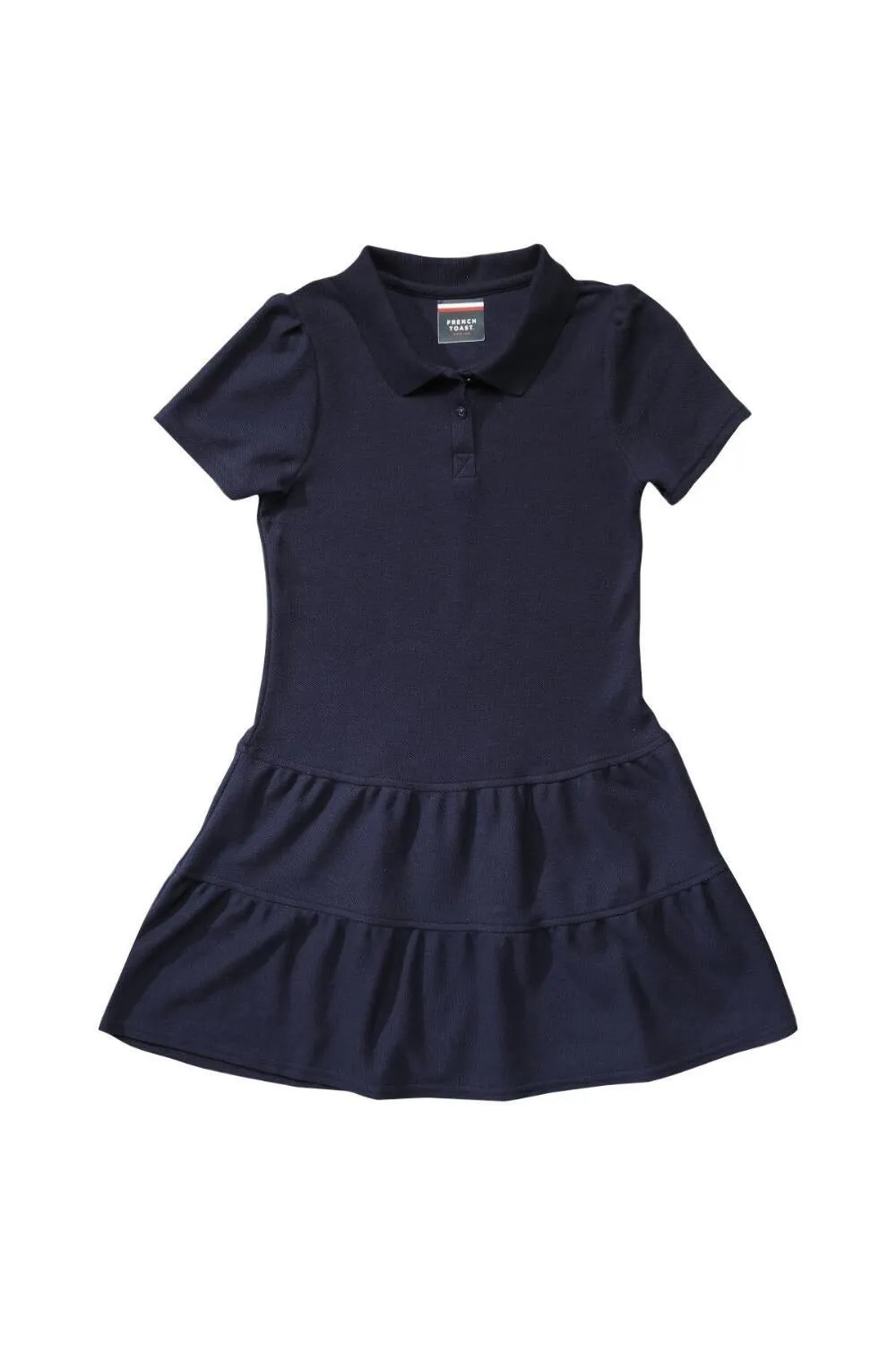 Ruffled Pique Polo Dress