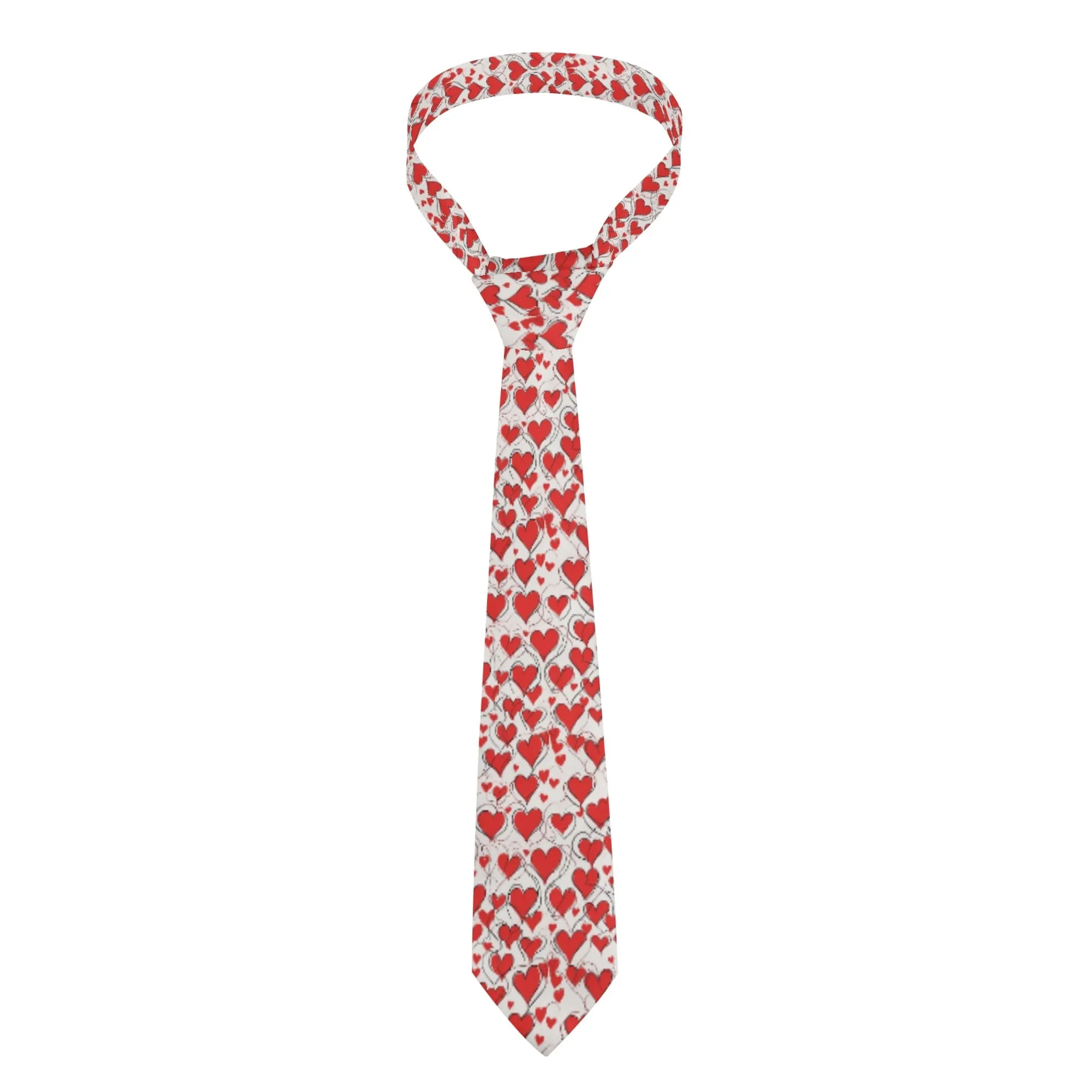 Scribble Hearts Necktie