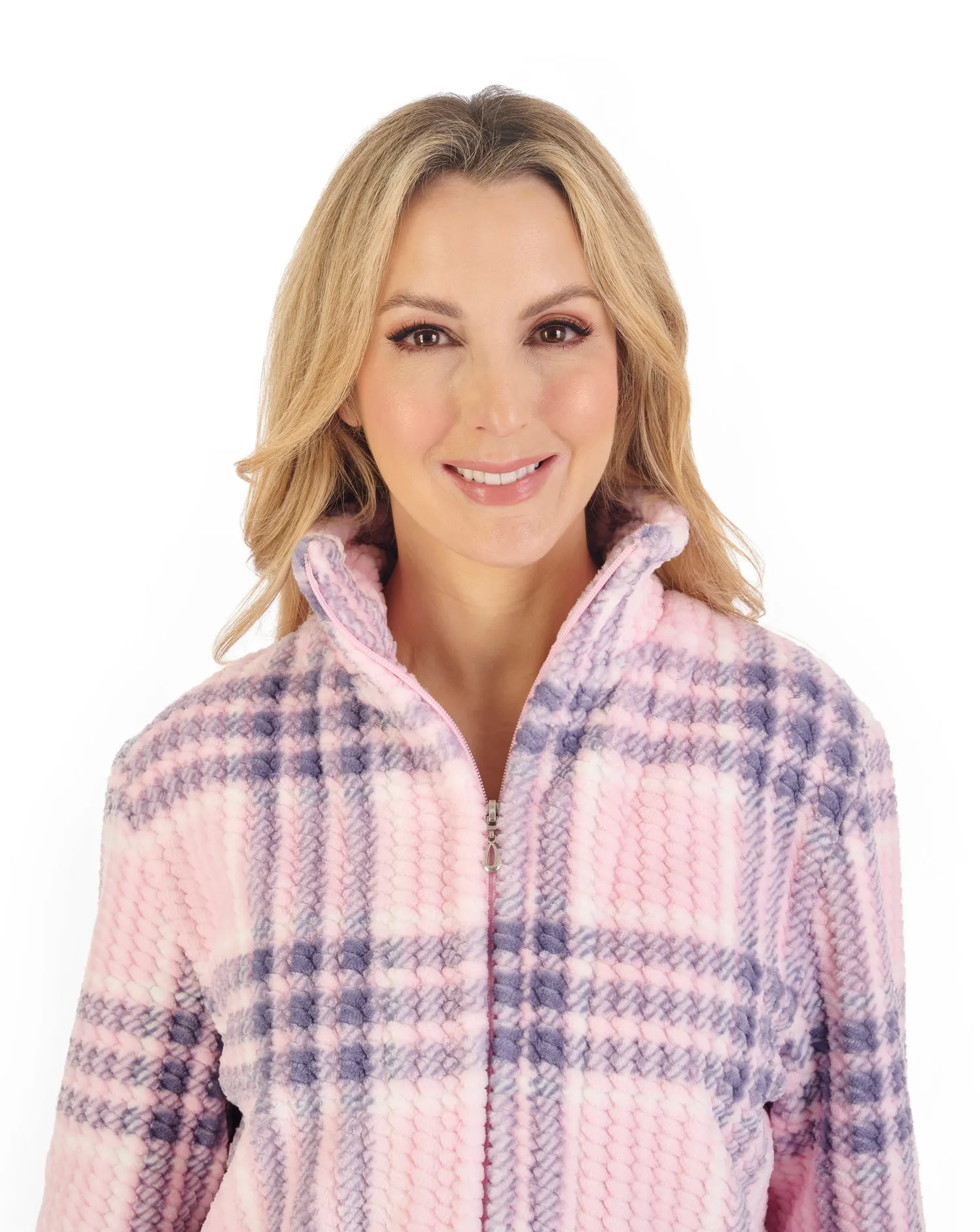 Slenderella Luxury Supersoft Fleece Tartan Pyjamas