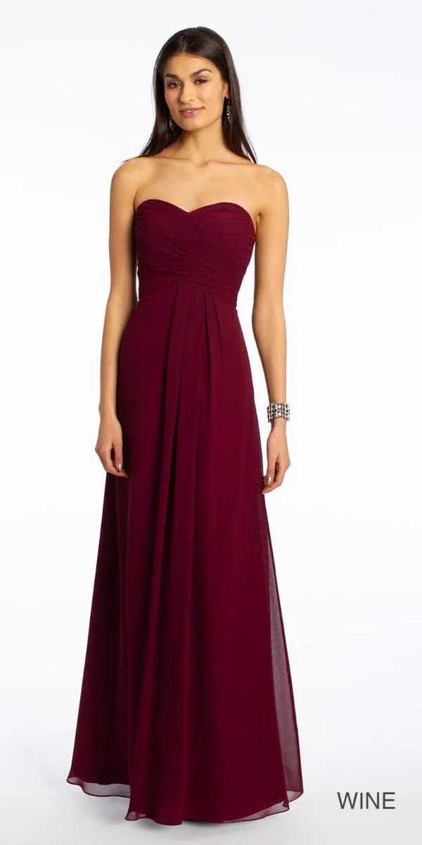 Strapless Criss Cross Bodice Dress - Petite