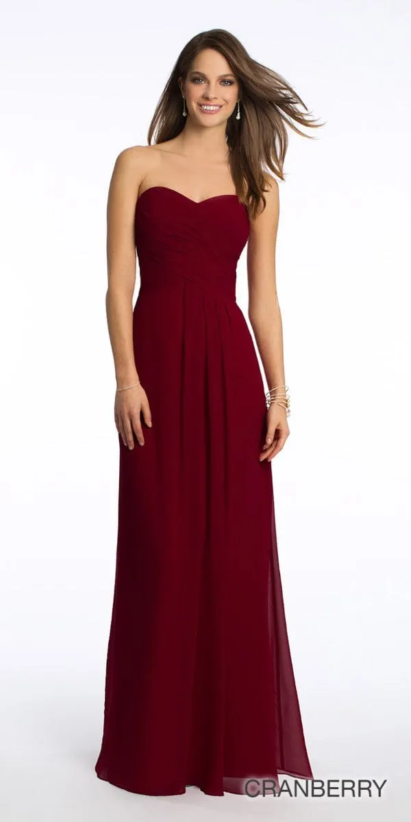 Strapless Criss Cross Bodice Dress - Plus