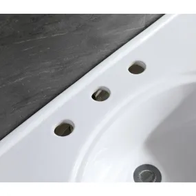 Templeton VPB1318B Ceramic Console Sink Top, White