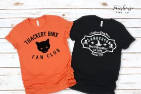 Thackery Binx Fan Club Hocus Pocus Shirt