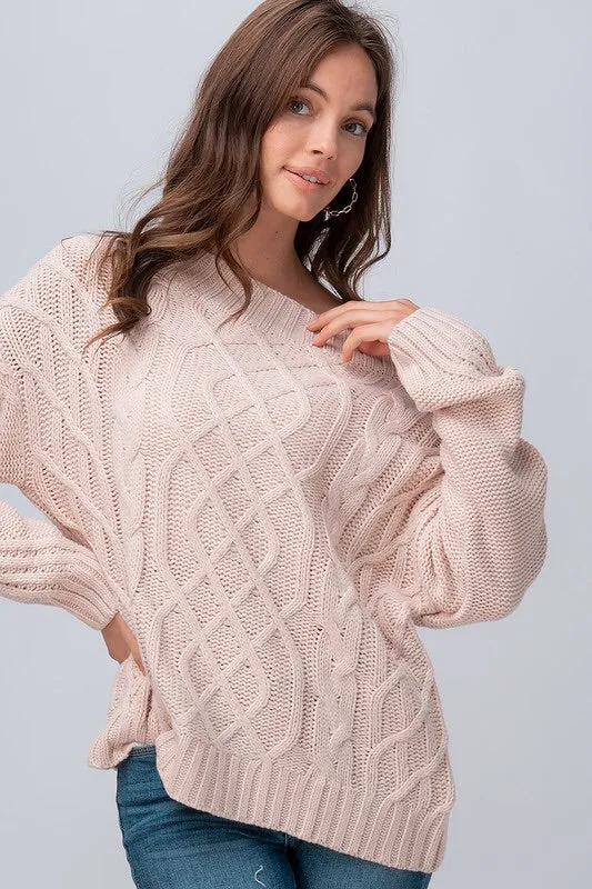 The Cortne Cableknit Sweater