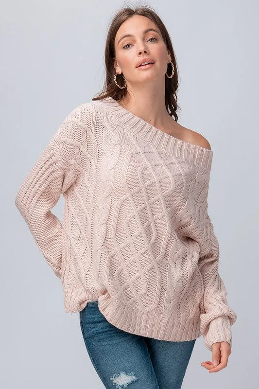 The Cortne Cableknit Sweater