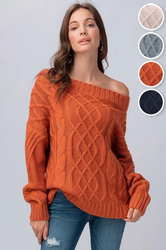 The Cortne Cableknit Sweater