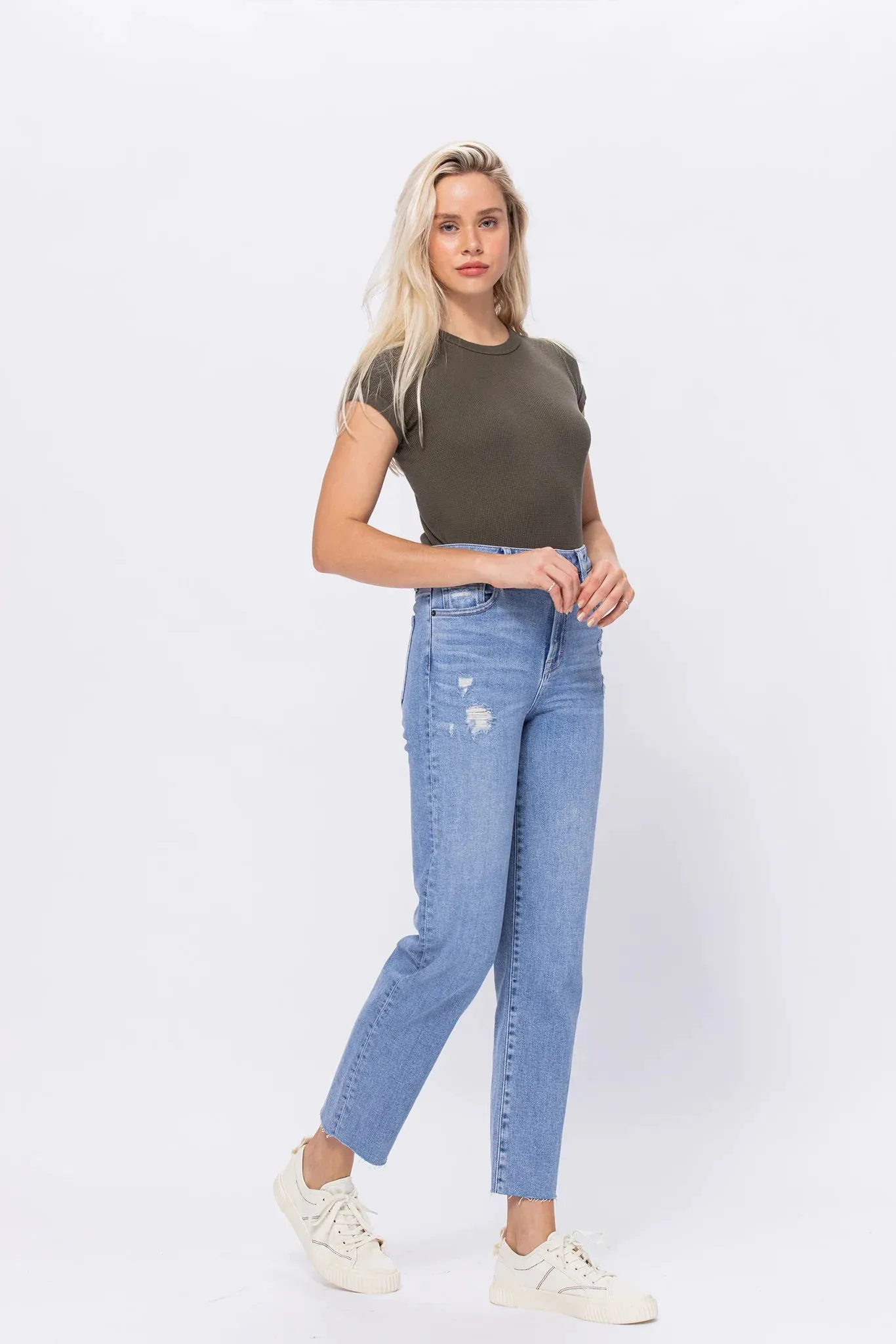 Tracey Straight Jean, Light Wash