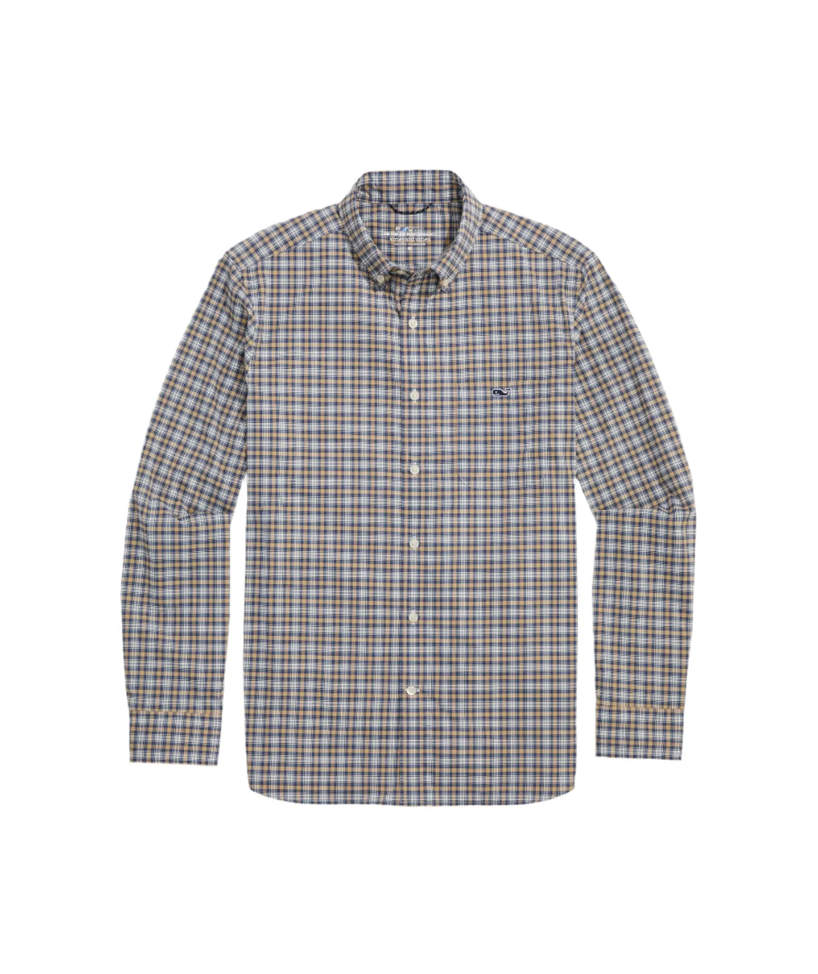 Vineyard Vines Mens On-The-Go Button Down Plaid Shirt