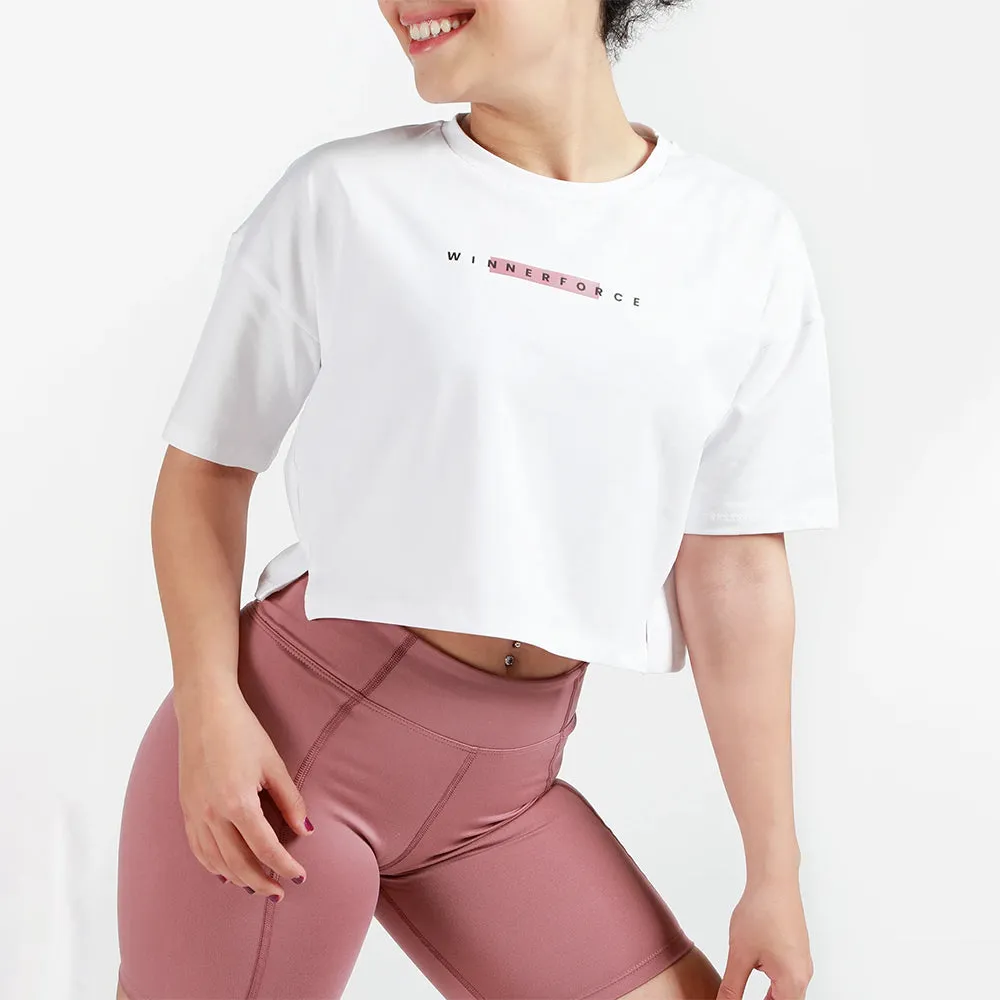 Winnerforce Women Essential Oversized Crop Top