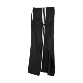 Wmns Refined Woven Wide Leg Tracksuit Bottoms 'Black'