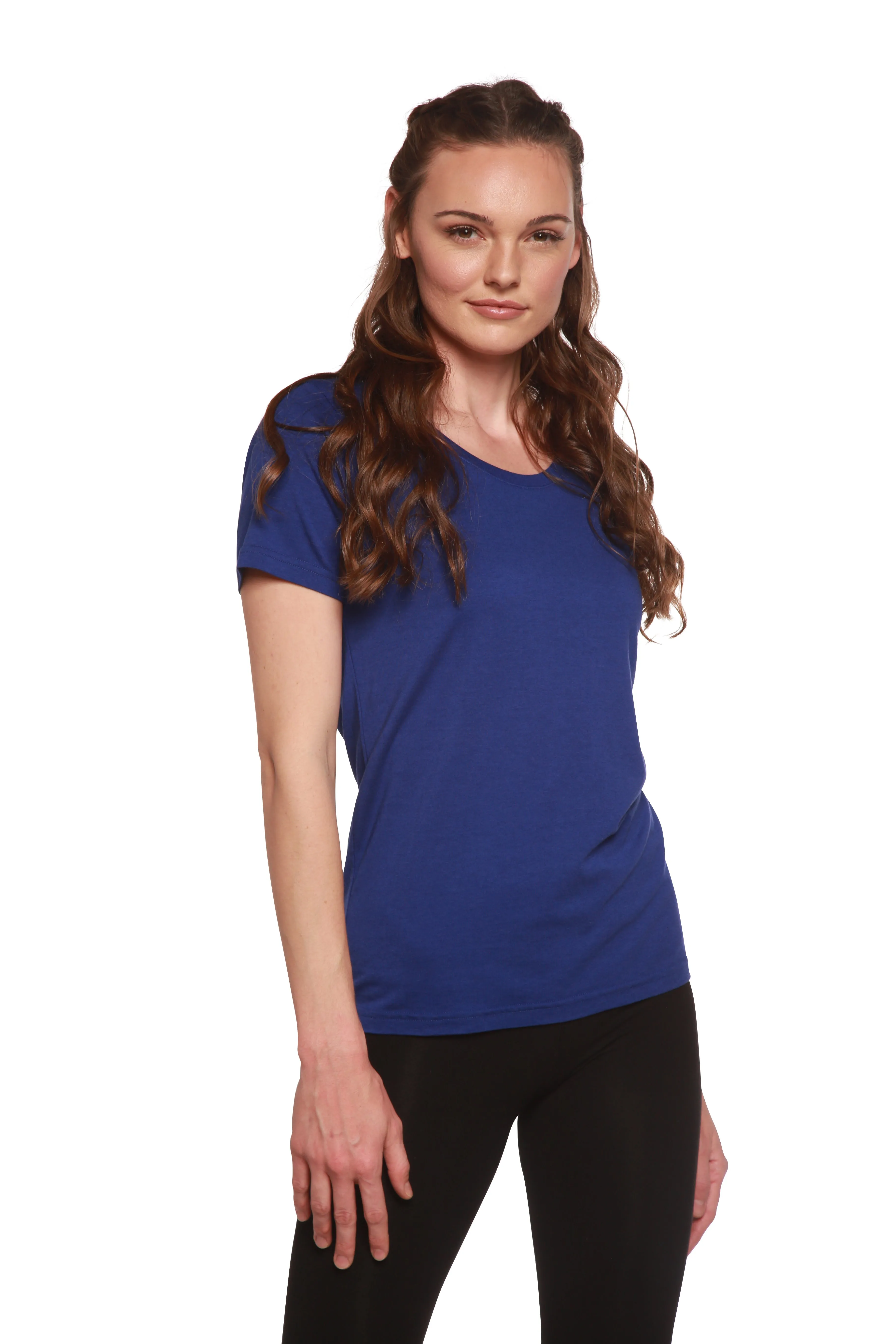 Women's Bamboo/Cotton Short Sleeve Scoop Neck T-Shirt