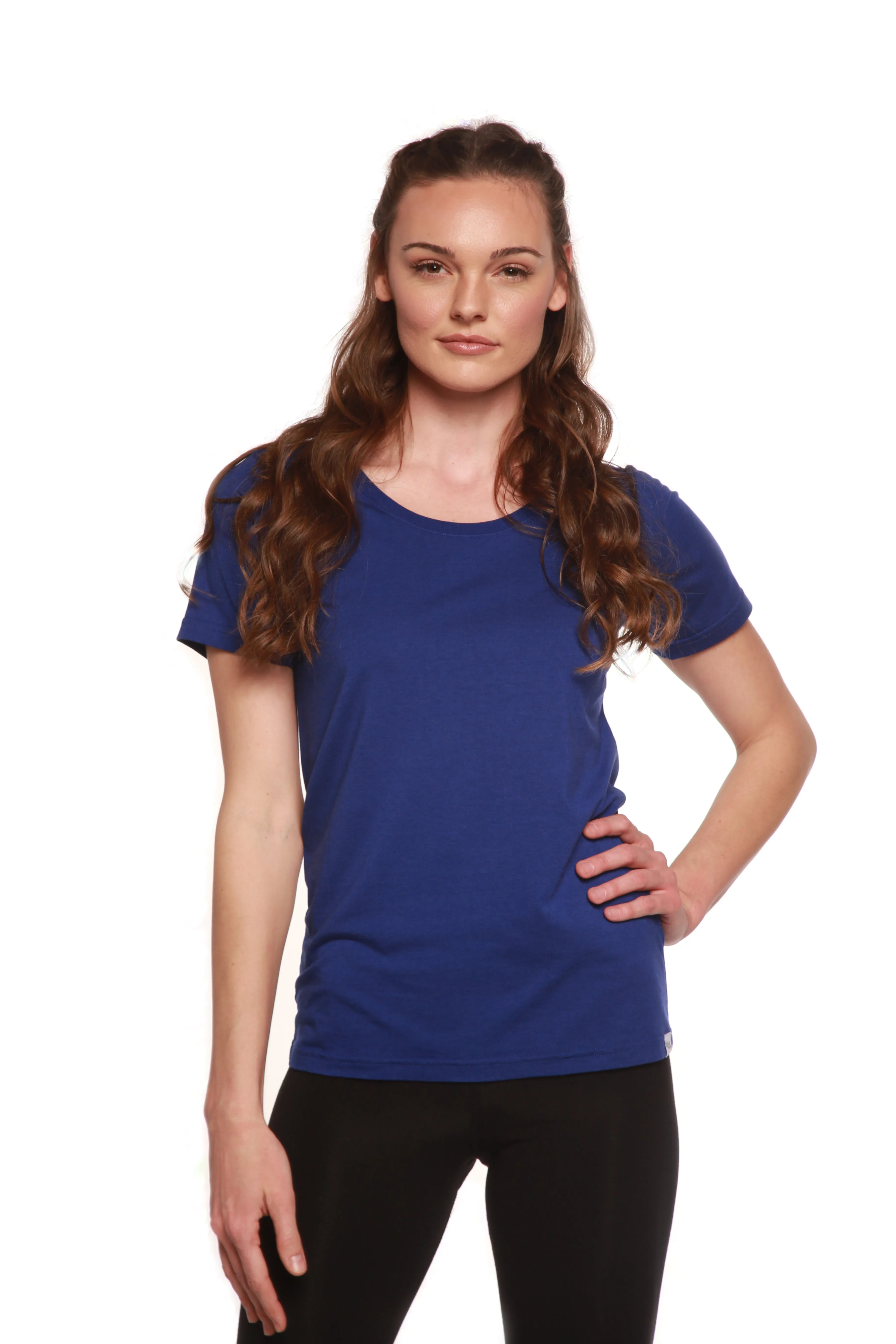 Women's Bamboo/Cotton Short Sleeve Scoop Neck T-Shirt