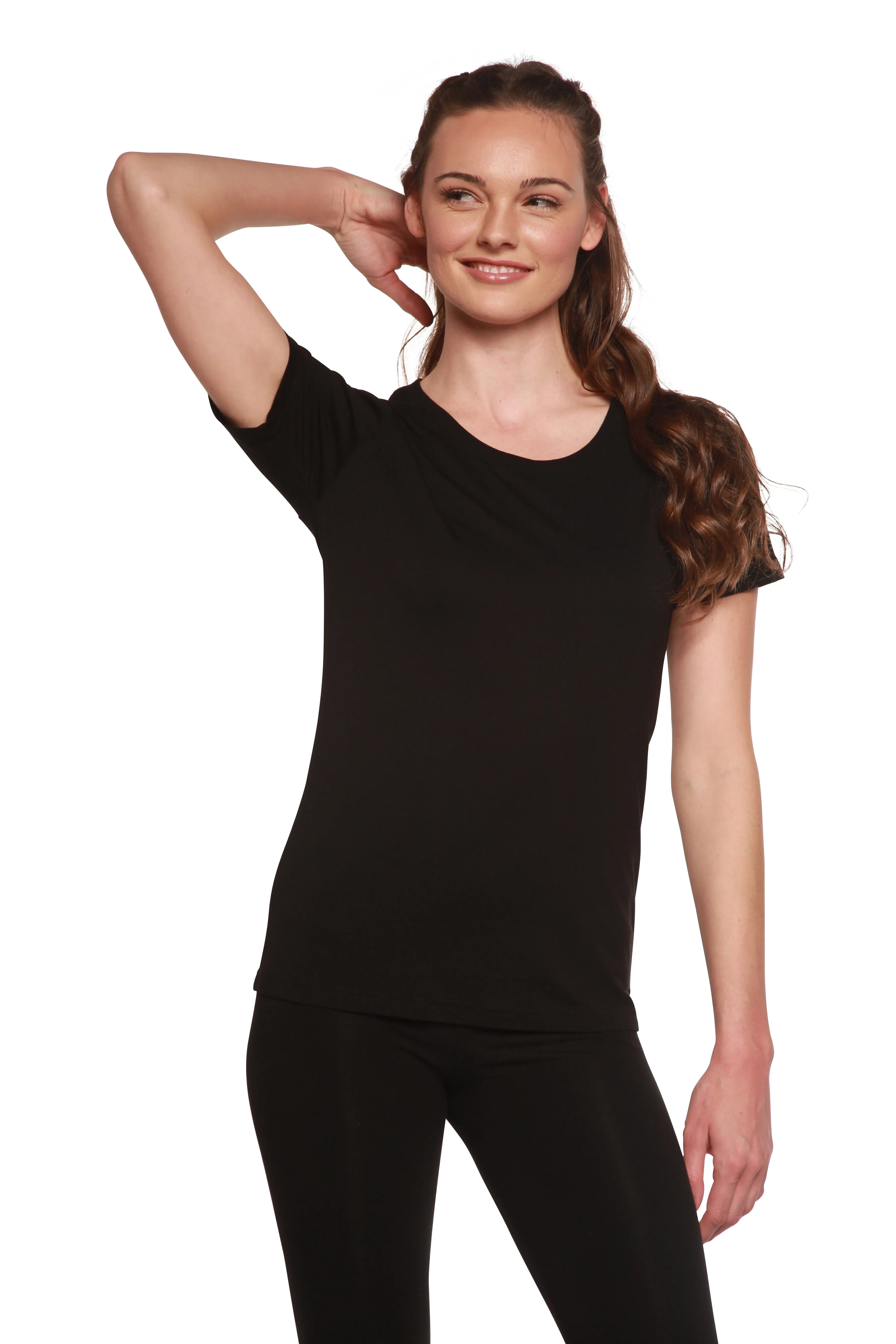 Women's Bamboo/Cotton Short Sleeve Scoop Neck T-Shirt