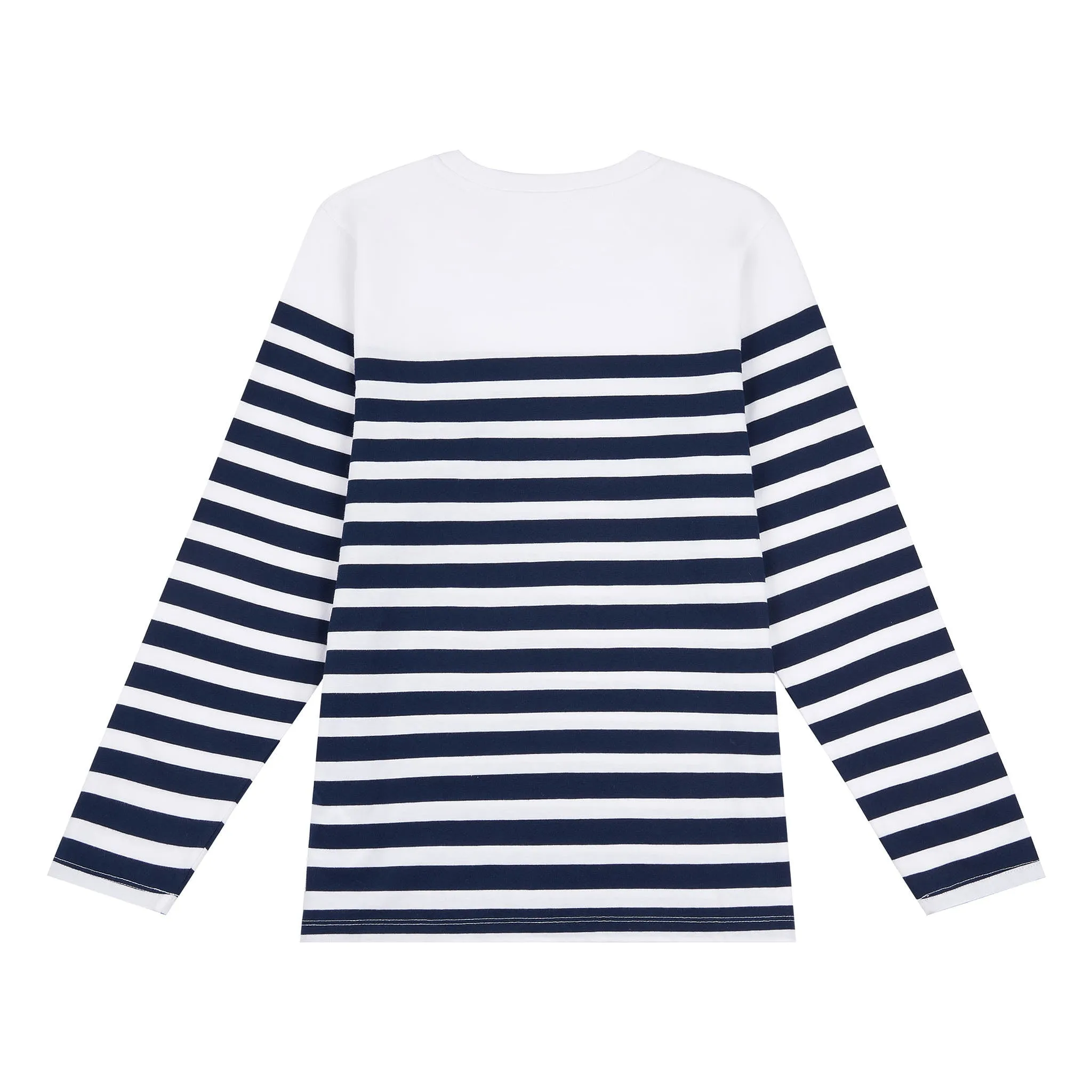 Womens Stripe Long Sleeve T-Shirt in Navy Iris